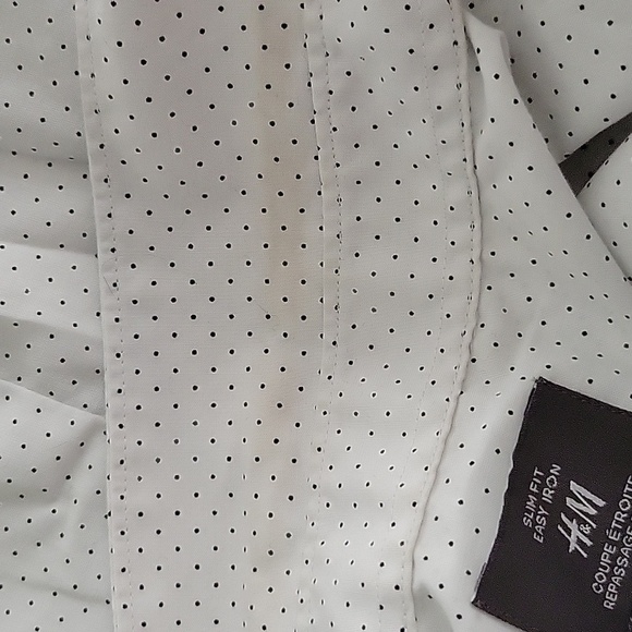 H&M Slim Fit Men's Button Up Long Sleeve Shirt - Picture 10 of 13